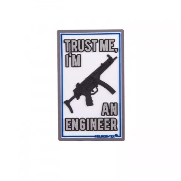 Helikon-Tex® Emblemat "Trust Me Im An Engineer" - PVC -  Weiß