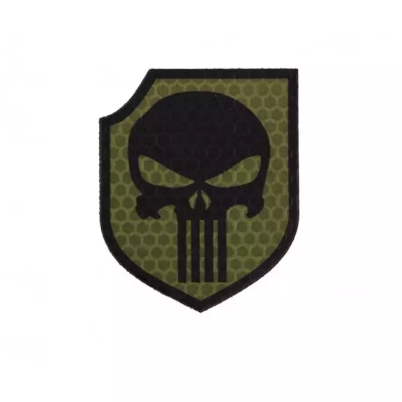 Combat-ID Velcro patch - Punisher Shield (TP-OD) - Olive Drab