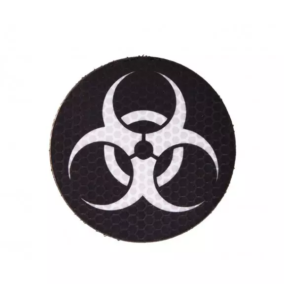 Combat-ID Velcro patch - Biohazard Circle (BIOCIR-BLK/WH) - Black / White