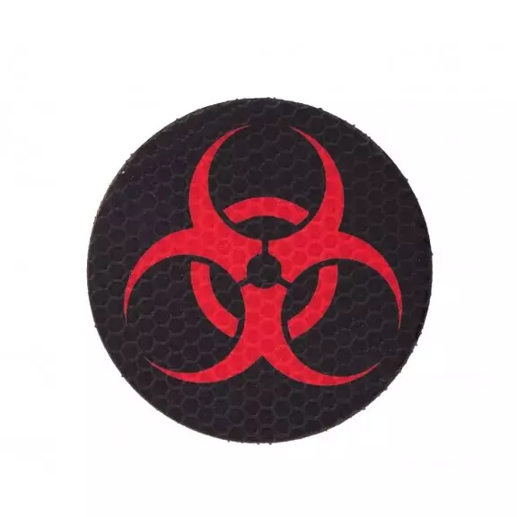 Combat-ID Naszywka z rzepem - Biohazard Okrągła (BIO-CIR-BLK/RED) - Czarno / Czerwona