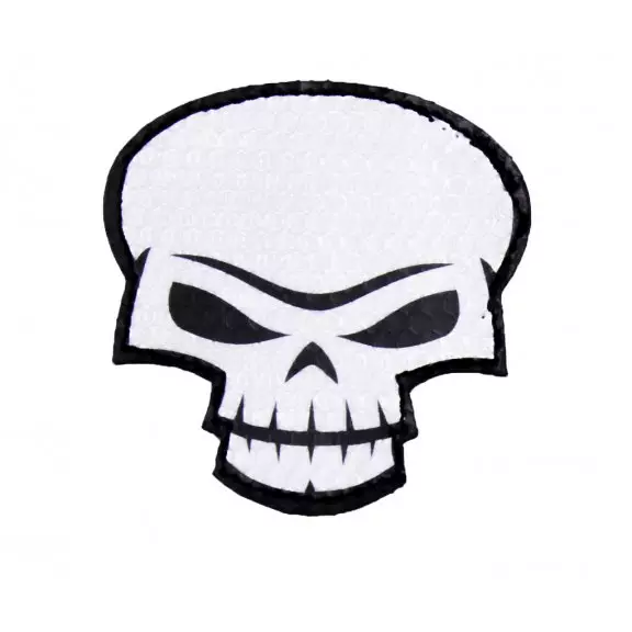Combat-ID Velcro patch - Skull Large (SK-WH) - White
