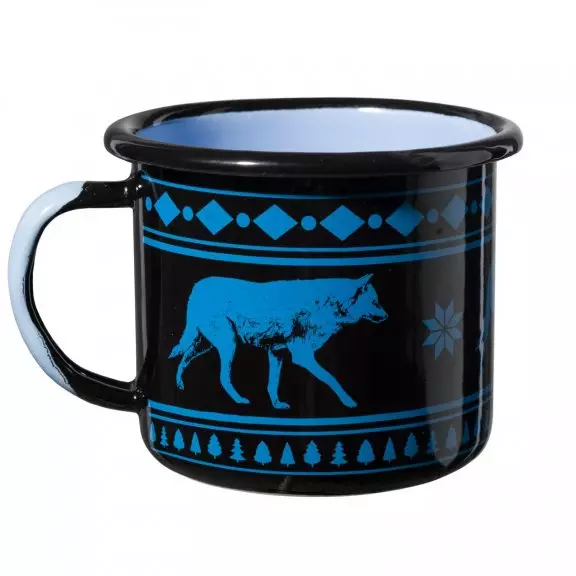 Helikon-Tex® WOLF Enamel Mug - Black / Blue