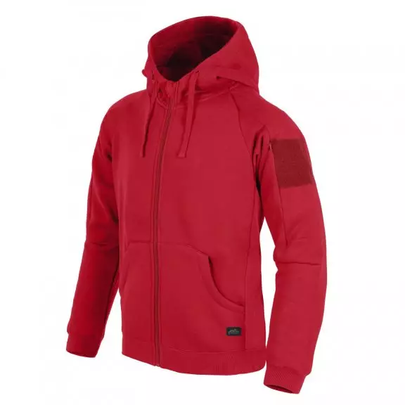 Helikon-Tex® Bluza Urban Tactical Hoodie® Lite (FullZip) - Czerwony