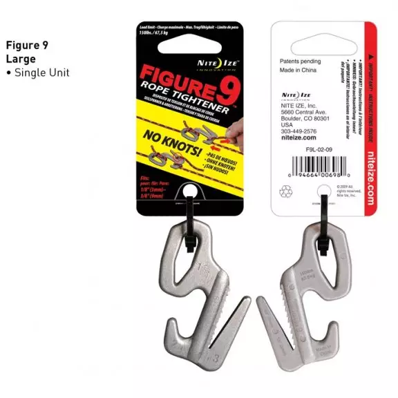 Nite Ize® Figure 9® Rope Tensioner - Large Aluminum - Steel