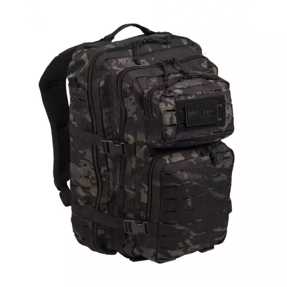 Mil-Tec® Backpack Laser Cut Assault 36L - Multitarn Black