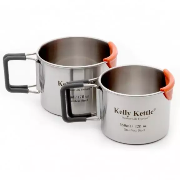 Kelly Kettle® Zestaw kubków kempingowych - Stal nierdzewna - 350 &amp; 500ml