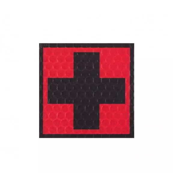 Combat-ID Naszywka z rzepem - Cross - Red-Black (F1-RED/BLK)