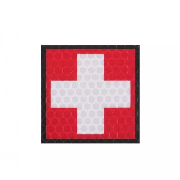 Combat-ID Naszywka z rzepem - Cross - Red-White (F1-RED/WHT)