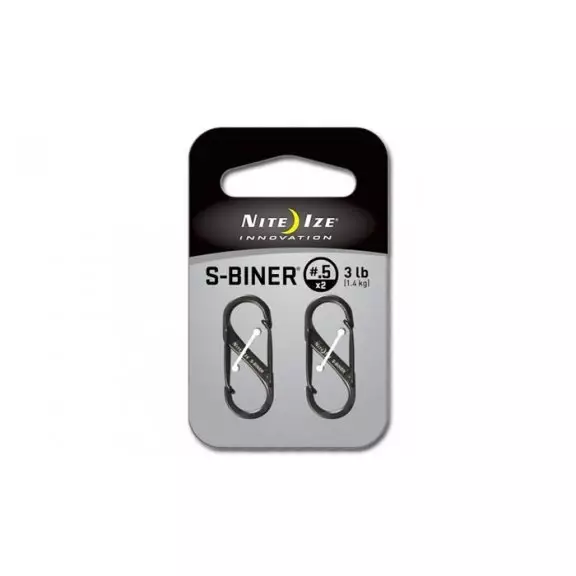 Nite Ize® S-Biner SIZE  0.5 - 2 Pack - Steel - Black