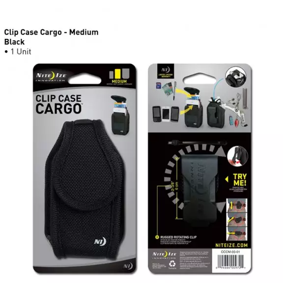 Nite Ize® Clip Case Cargo® - Mittel - Schwarz