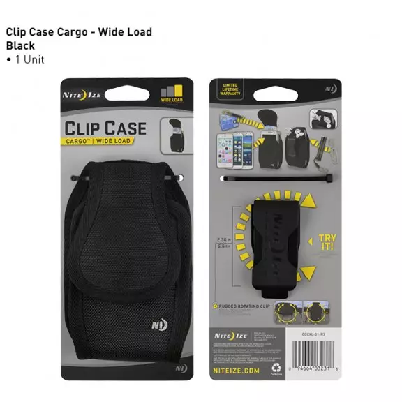 Nite Ize® Clip Case Cargo® - Wide Load Size - Black