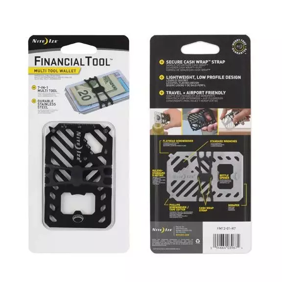 Nite Ize Multifunctional Multi-tool / Wallet FinancialTool®  - Black
