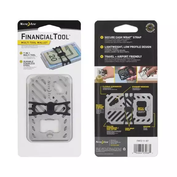 Nite Ize Multifunctional Multi-tool / Wallet FinancialTool®  - Steel