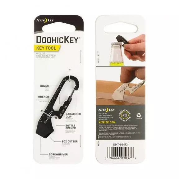 Nite Ize® DoohicKey Key Tool - Stalowy - Czarny