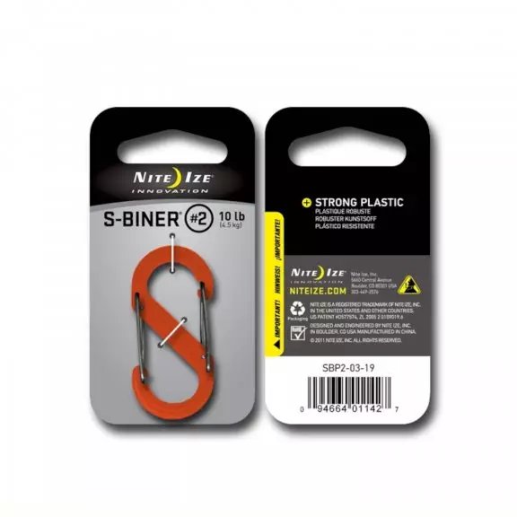 Nite Ize® S-Biner GRÖSSE 2 - Kunststoff - Orange