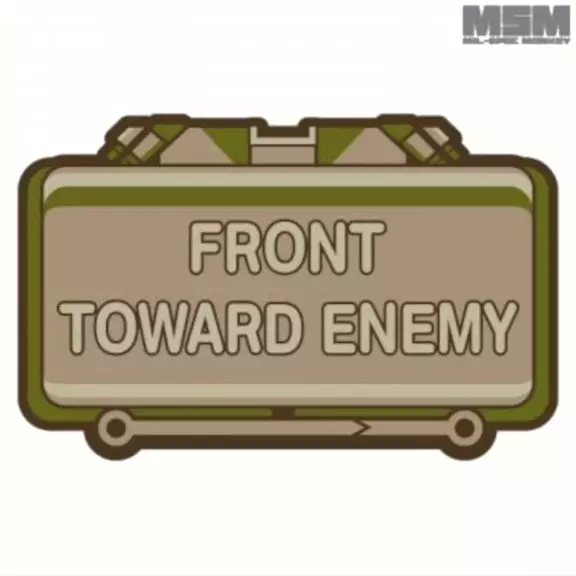 Mil-spec Monkey Naszywka Taktyczna Z Rzepem - Front Toward Enemy