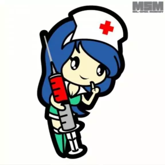 Mil-spec Monkey Naszywka Taktyczna Z Rzepem - Nurse Girl
