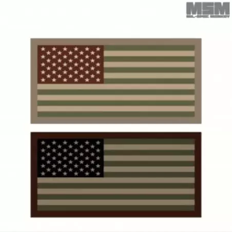 Mil Spec Monkey MSM Thin Red Line American Flag PVC Patch-Mini or Regular 