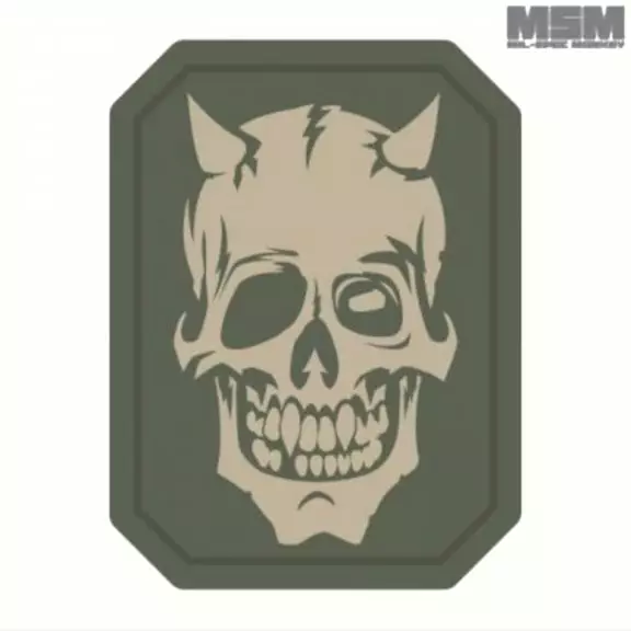 Mil-spec Monkey Tactical Patch With Velcro - MM Devil Skull