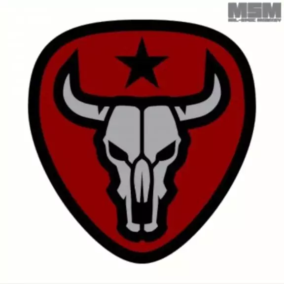Mil-spec Monkey Naszywka Taktyczna Z Rzepem - Bull Skull