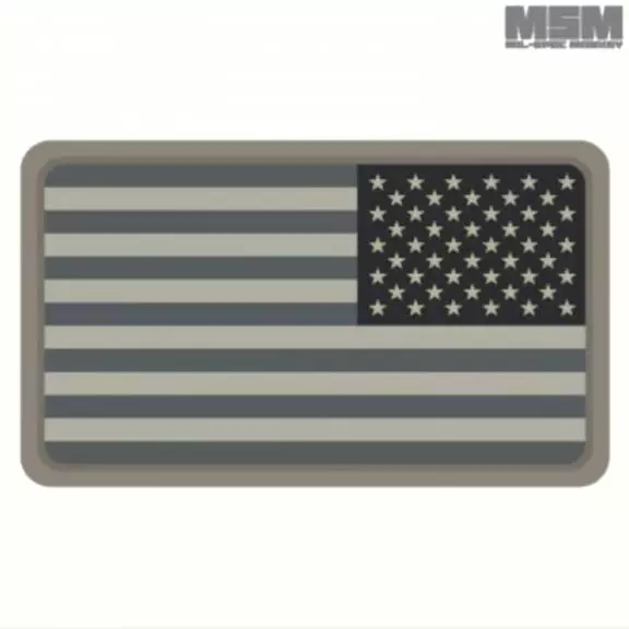Mil-spec Monkey Tactical Patch With Velcro - US Flag REV PVC