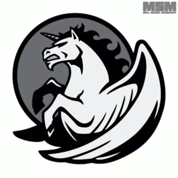 Mil-spec Monkey Taktischer Patch mit Klettverschluss - Pegasus Unicorn