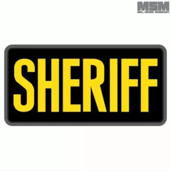 Mil-spec Monkey Taktischer Patch mit Klettverschluss - SHERIFF 6x3 PVC