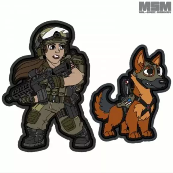 Mil-spec Monkey Tactical Patch With Velcro - K9 Operator 2020 Hiwez - LIMITED