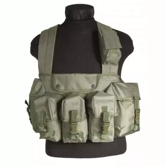  Mil-Tec® Chest Rig 6-Pocket Vest - Olive