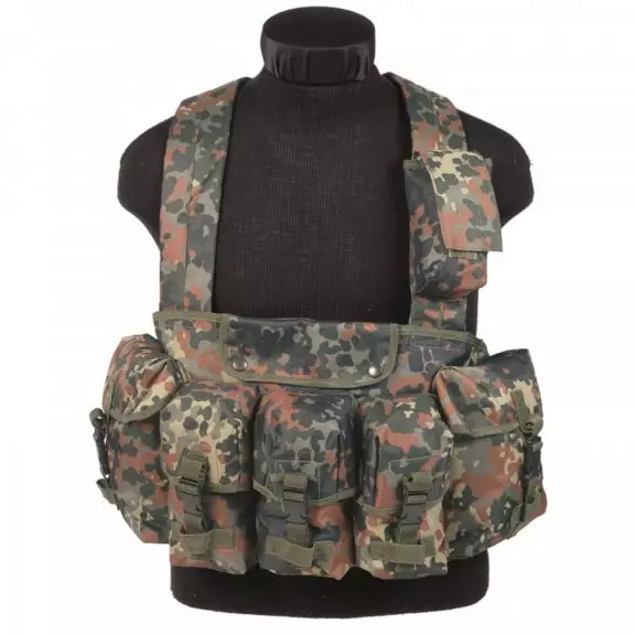  Mil-Tec® Chest Rig 6-Pocket Vest - Flecktarn