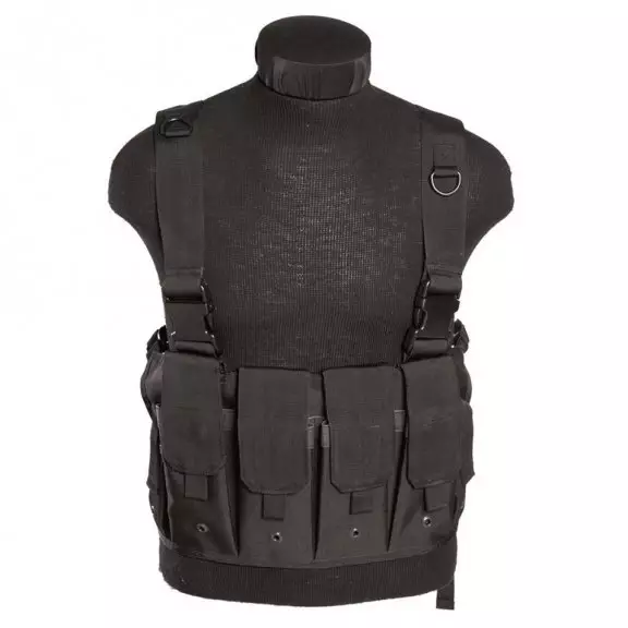 Mil-Tec Mag Carrier Chest Rig Tactical Vest - Black