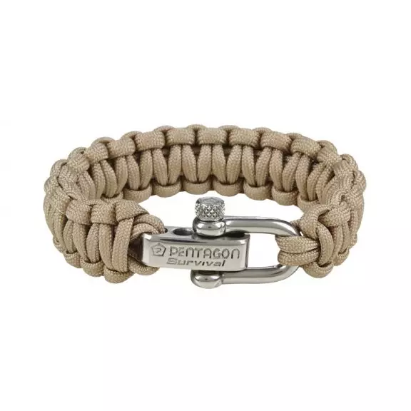Pentagon Tactical Survival Bracelet - Beige / Khaki