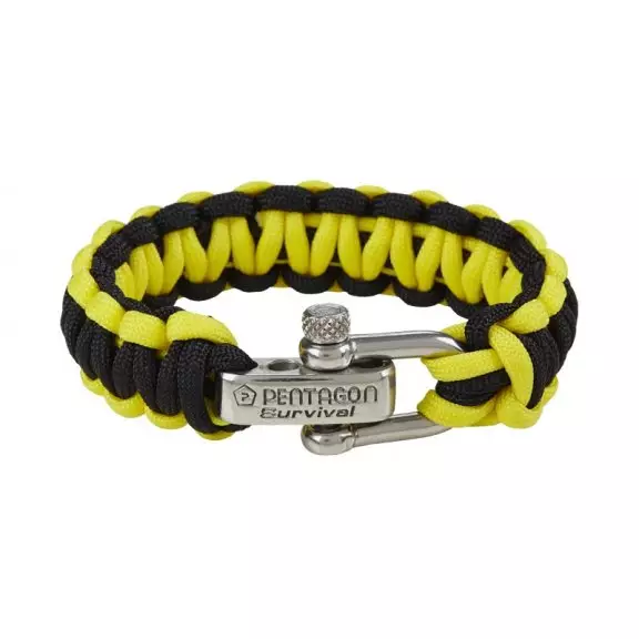 Pentagon Tactical Survival Bracelet - Yellow-Black