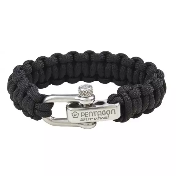 Pentagon Tactical Survival Bracelet - Black