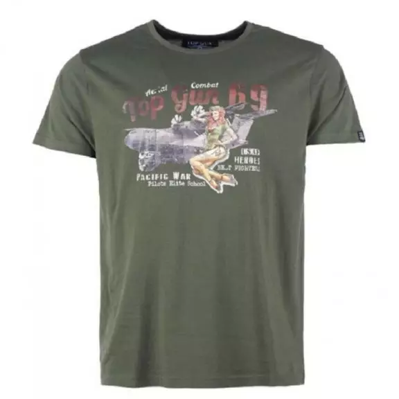 Top Gun® T-Shirt PIN UP - Olive