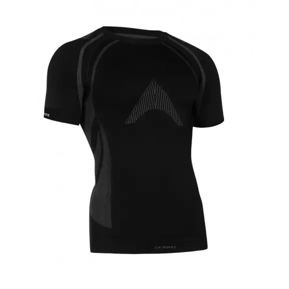 Tervel OPTILINE Men's short sleeve shirt (OPT 1102) - Black / Grey