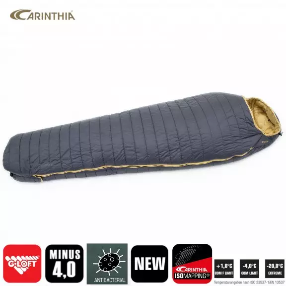 CARINTHIA G180 Universal-Schlafsack - Grey/Yellow