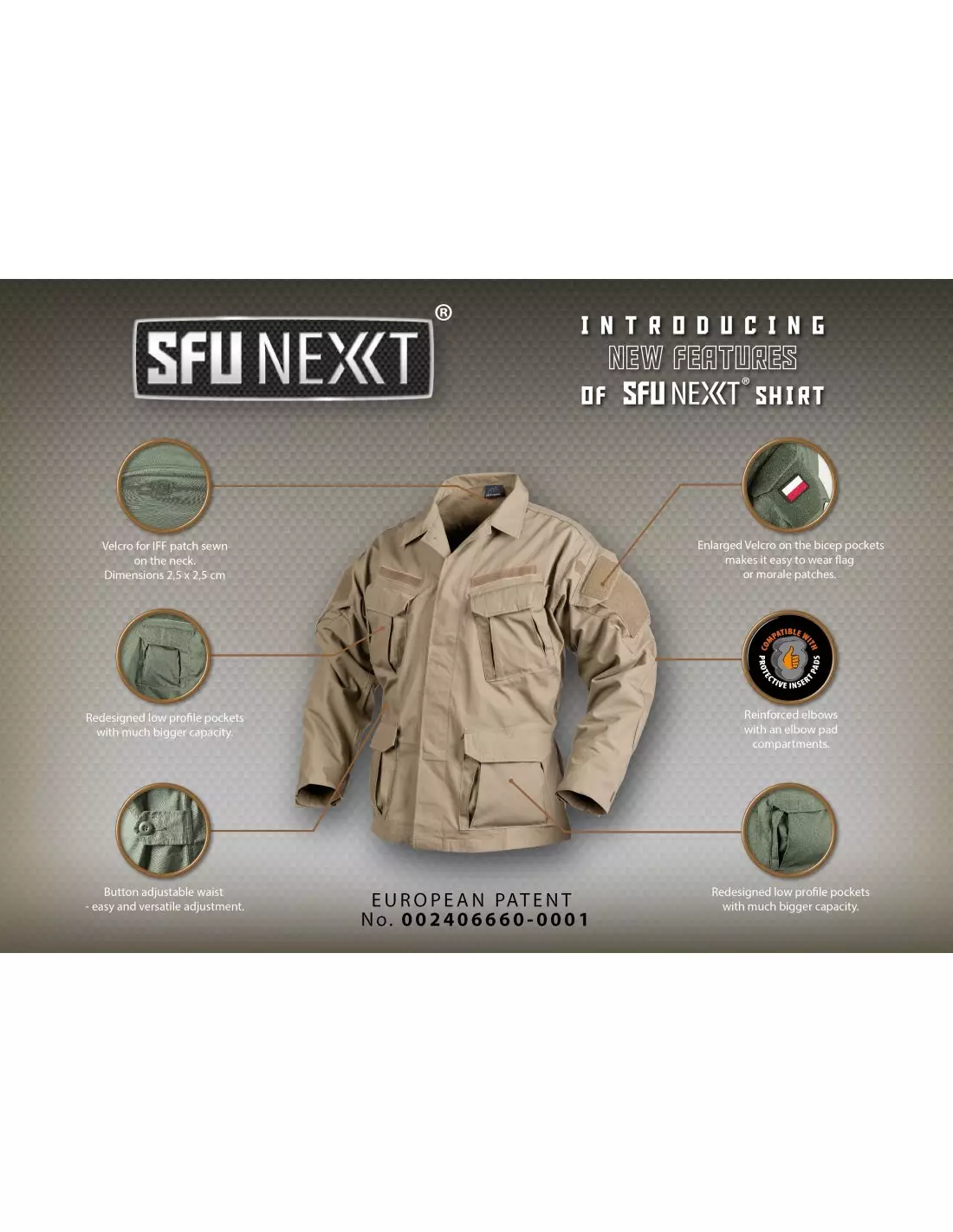 Helikon Special Forces Uniform SFU NEXT Mens Shirt PolyCotton Ripstop