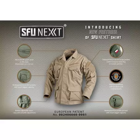 Helikon-Tex® SFU Next® (Special Forces Uniform Next) Shirt - Ripstop - US Woodland