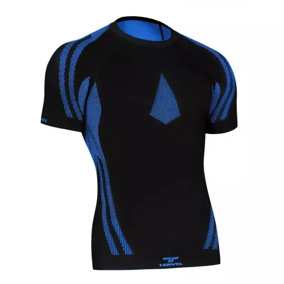 Tervel Koszulka męska krótki rękaw OPTILINE (OPT L1102) - Black / Blue