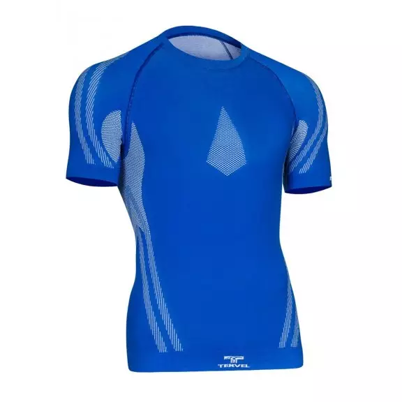 Tervel OPTILINE Men's short sleeve shirt (OPT L1102) - Blue / White