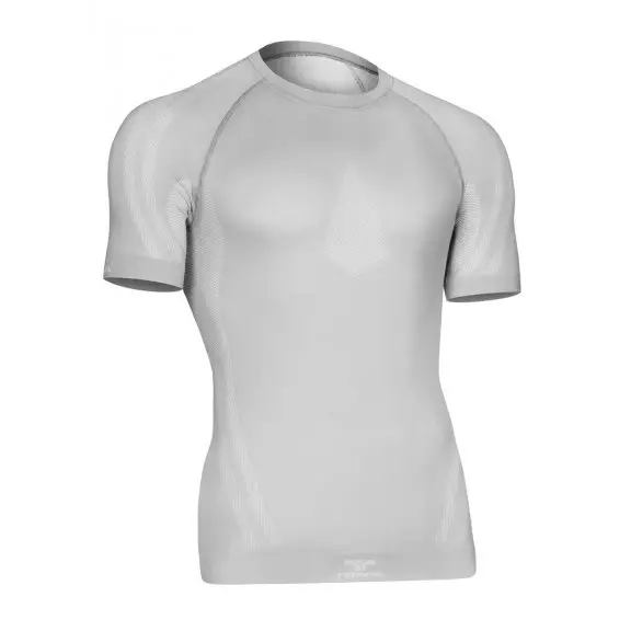 Tervel OPTILINE Men's short sleeve shirt (OPT L1102) - Silver / White