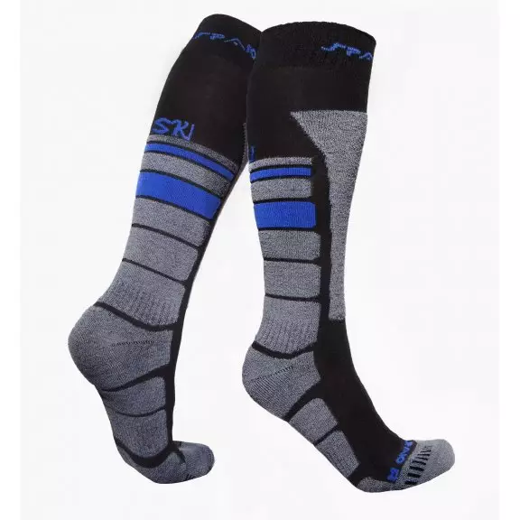 Spaio Thermo Ski socks THERMOLITE - Black / Grey / Blue