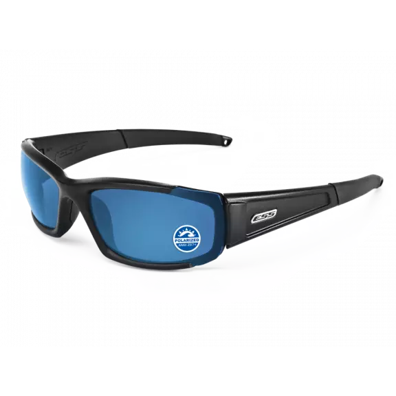 ESS® CDI® Ballistic Glasses - Black / Polarized Mirrored Blue