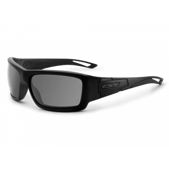 ESS® Ballistic Credence Glasses - Black Subdued Logo / Smoke Gray