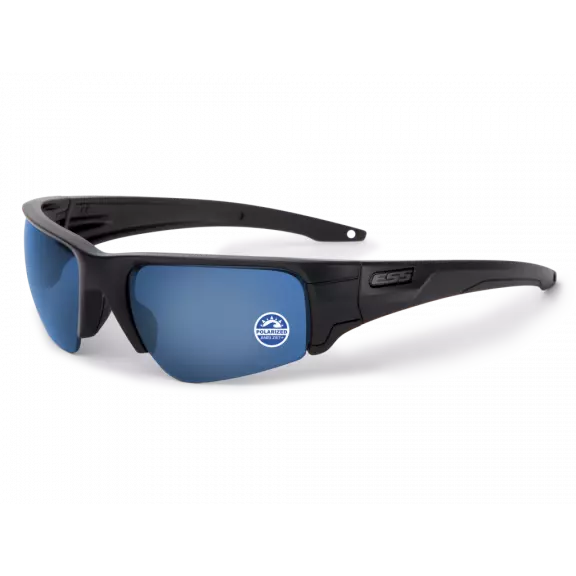 ESS® Crowbar® Ballistic Glasses - Black / Polarized Mirrored Blue