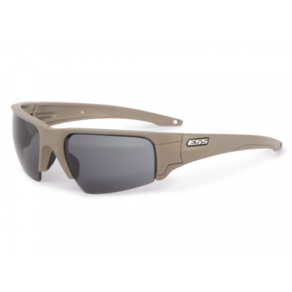 ESS® Crowbar® Ballistic Glasses - Terrain Tan / Clear & Smoke Gray