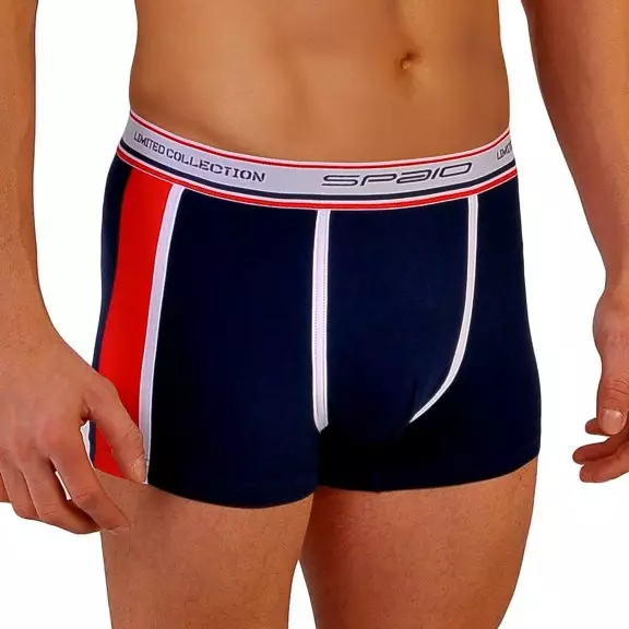 Spaio MEN's Boxers Shorts BMS 02 - Navy / Red