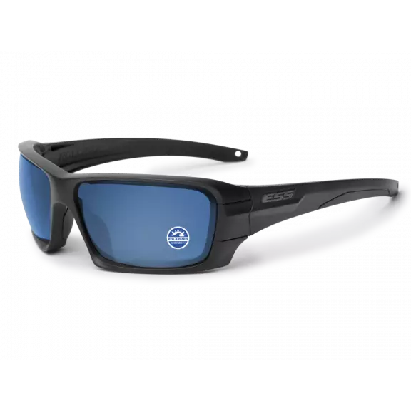 ESS® Rollbar® Ballistic Glasses - Black / Polarized Mirrored Blue