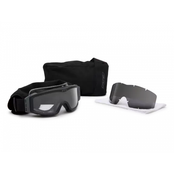 ESS® Tactical NVG Goggles - Asian-Fit / Black / Clear & Smoke Gray